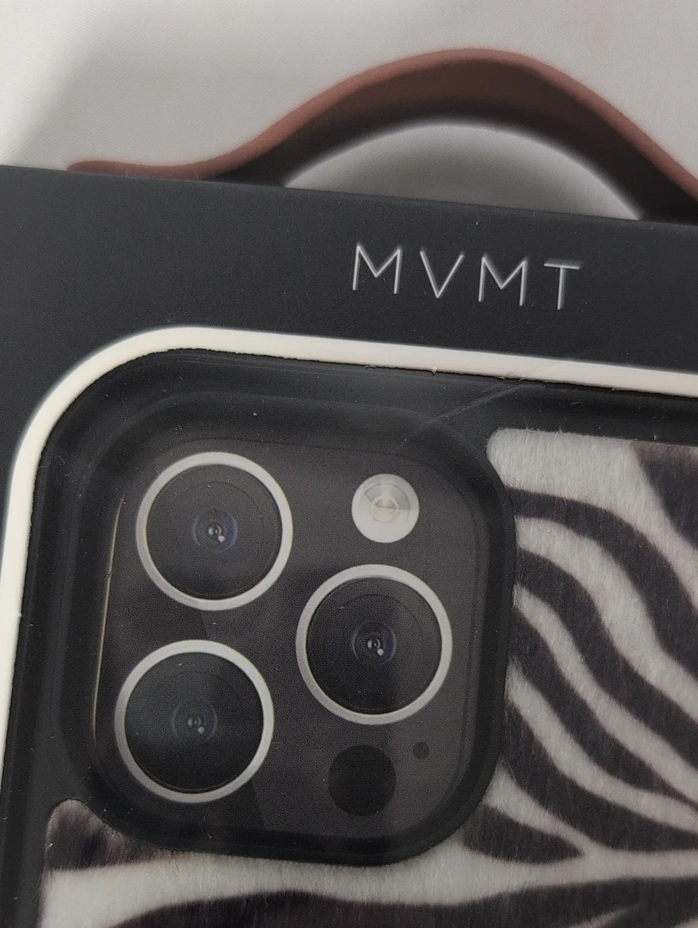 MVMT Fuzzy Zebra Print iPhone 15 Pro Max Phone Case